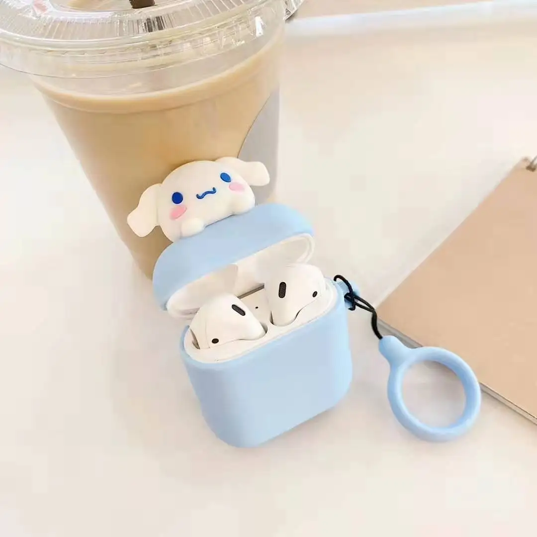 Мягкий силиконовый чехол с милыми 3D мультяшными персонажами противоударный для