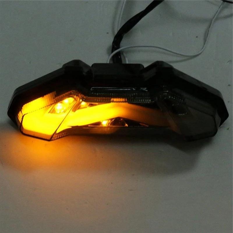 Интегрированный светодиодный задний фонарь для мотоцикла чистый сигнал