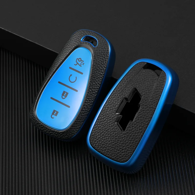 

TPU Car Key Case Auto Key Cover For Chevrolet New Malibu XL Equinox Car Holder Shell Protection Accessories Ring