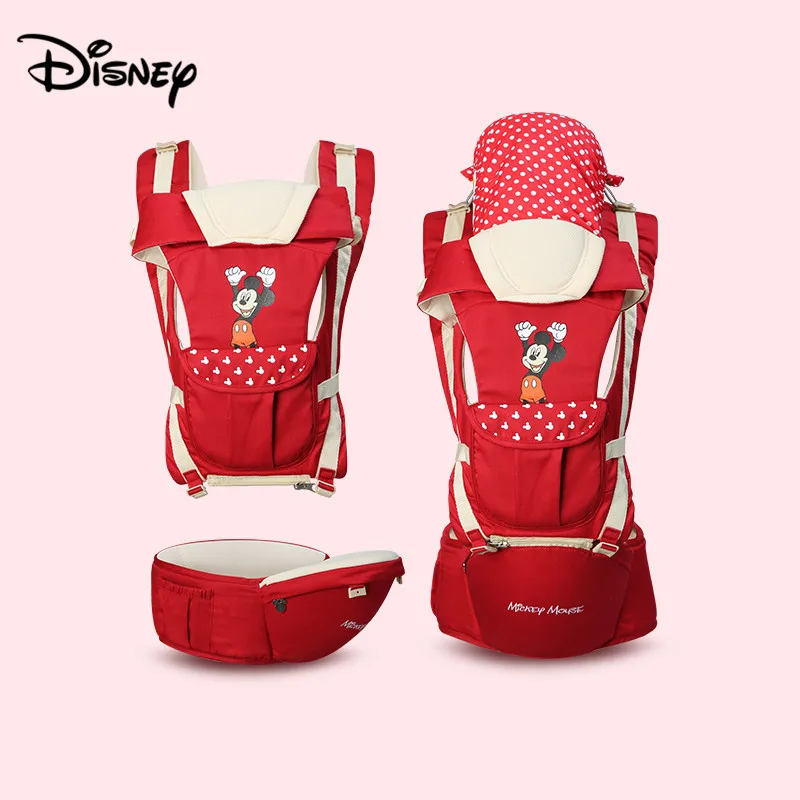 

Disney baby carrier backpack waist stool four seasons multi-functional children sitting stool hold children 0-36month