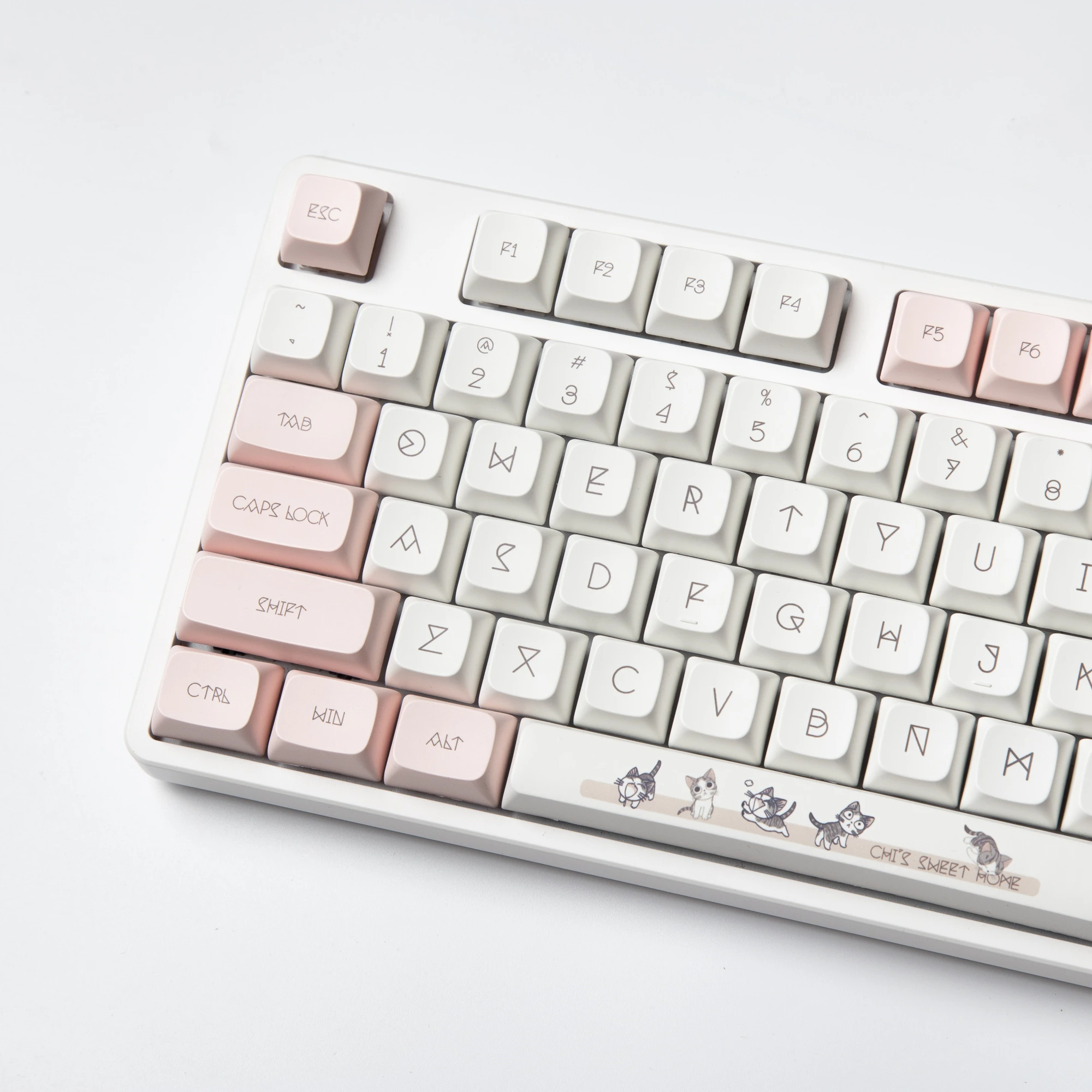 

137 Keys XDA Keycaps PBT Dye Sub Keycap Miaomiao Theme For Cherry Mx Switch GMMK Pro Gaming Mechanical Keyboard 61 64 68 98