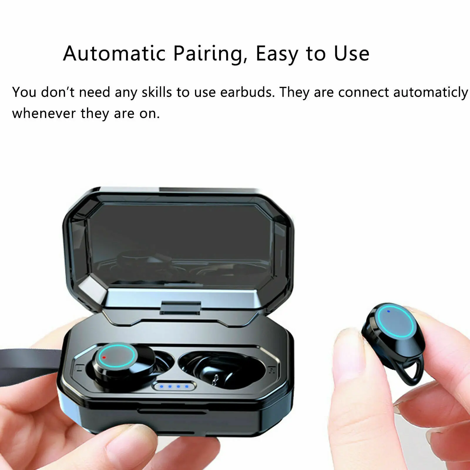 5 часов Беспроводные Наушники Hi Fi IPX7 Водонепроницаемый Bluetooth наушники USB