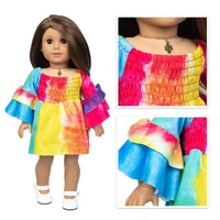 2021 new fashion dress fit for american girl doll clothes 18 inch doll christmas girl giftonly sell clothes