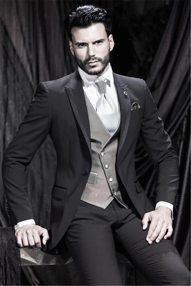 Picture style 23 Новейший дизайн пальто брюки зеленый мужской костюм Slim Fit 3 шт. смокинг стильные костюмы для жениха на заказ Выпускной вечерние Блейзер Terno - Цвет: Picture style 23