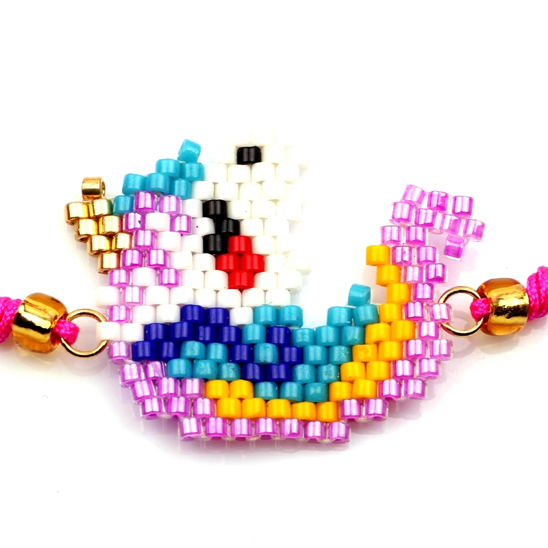 

FAIRYWOO Unicorn Rainbow Bracelet Unicorn Jewelry Girl Ins Hot Sale Bracelet Christmas Gift Halloween Bracelet Bangles