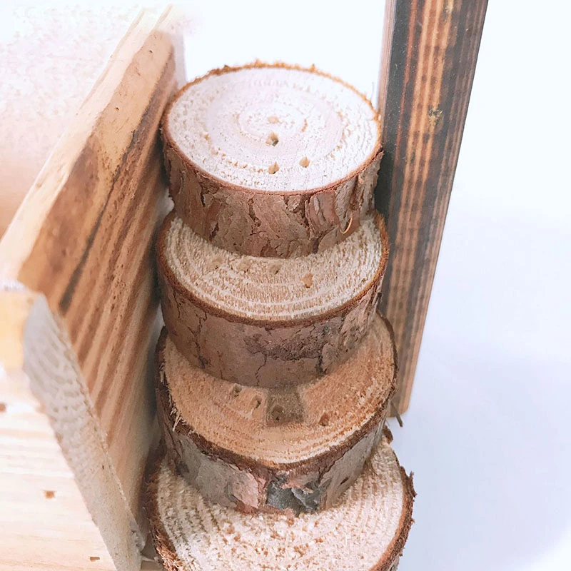 New Wall-hung Wooden Flower Pot Creative Pastoral Fleshy Pots Small House Basket Home Living Room Wall Decoration | Дом и сад