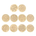 Штамп восковой печати в виде букв розы, винтажный печатевой штамп для конвертов, Медная головка, деревянный штамп сделай сам для декора штампы для скрапбукинга