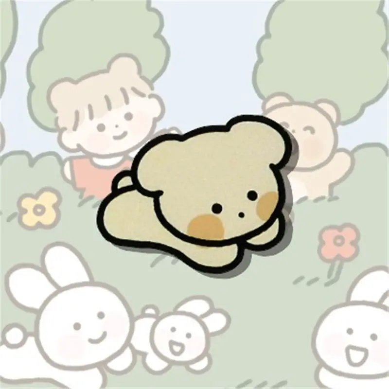 Акриловая брошь каваи значок кролика и медведя аниме для одежды рюкзака Женская