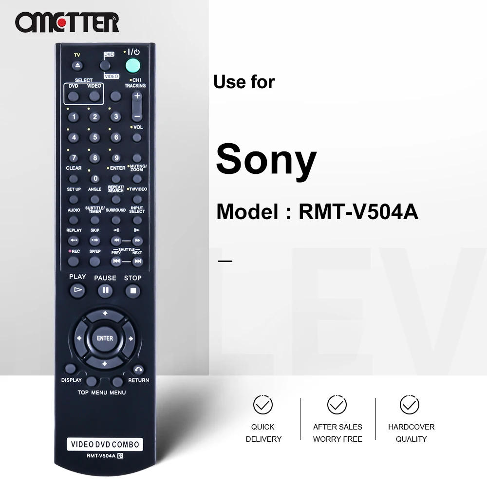 Для Sony RMT-V504A пульт дистанционного управления для видео DVD VHS VCR Combo плееров |