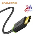 Кабель CABLETIME type C USB 3,0 для xiaomi USB C Тип C 3A Rpido Cabo de Charger Telefone Mvel для устройств USB C007