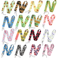 dl907 we can do it feminism lanyards for keychain id card pass mobile phone usb badge holder cartoon sunflower lanyards