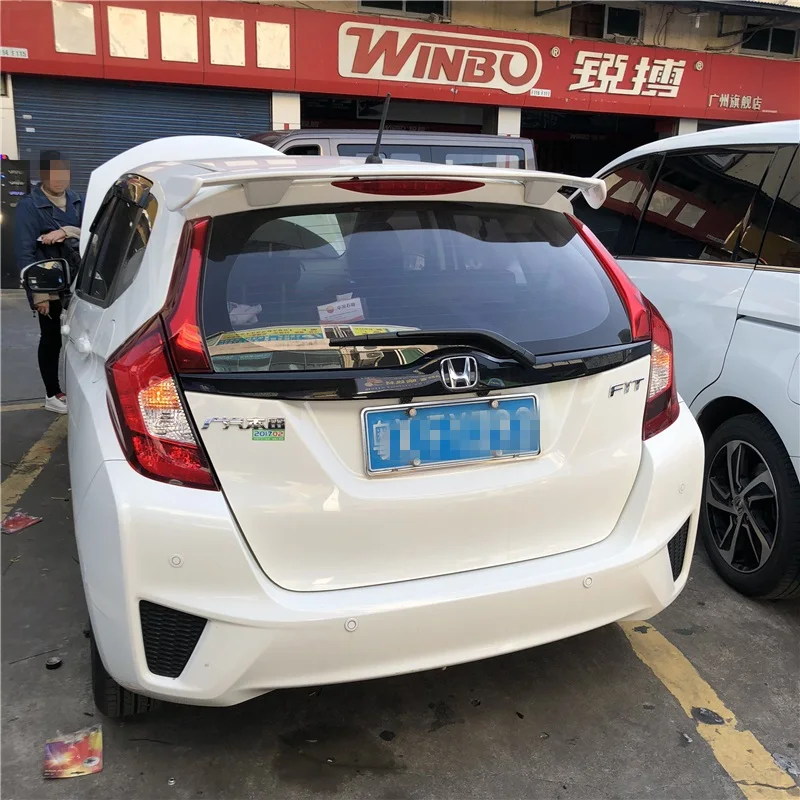 Спойлер для Fit 2014 2017 Honda Jazz WXk спойлер из АБС пластика цветной задний крыла