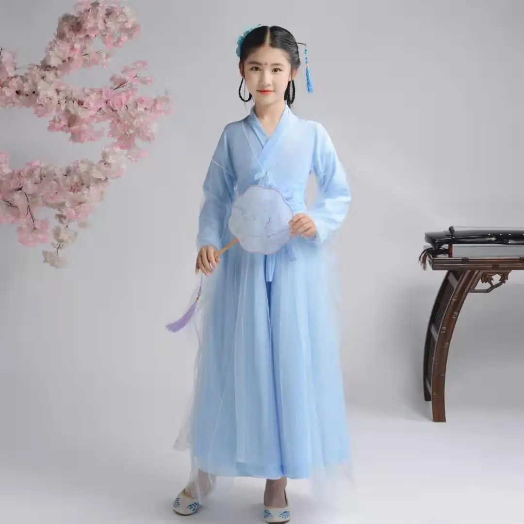 Детский костюм для выступлений на сцене традиционное платье китайское