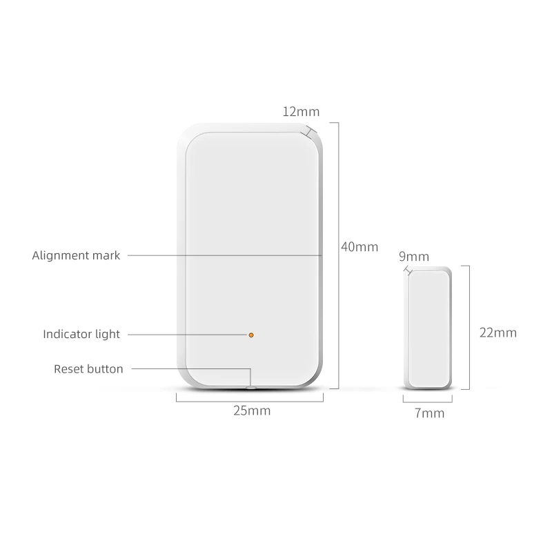 Мини датчик ZigBee для окон и дверей комплект умного дома система сигнализации