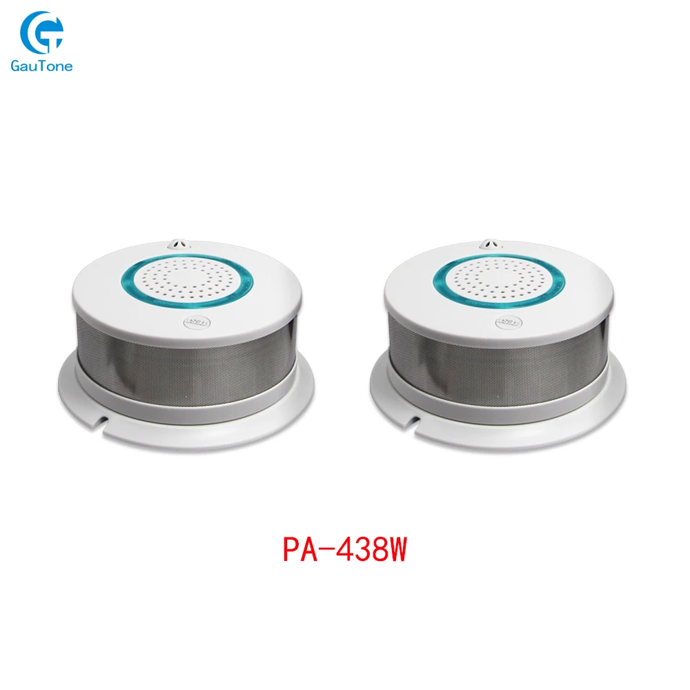 GT-015-PA-438W-2 Приложение дистанционное управление WiFi дым+ тепло Беспроводной детектор дыма пожарный дым чувствительный детектор датчик пожарное оборудование - Цвет: GT-015-PA-438W-2
