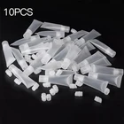 10 шт. 8 мл10 мл15 мл пустые многоразовые бутылочки сделай сам тюбик для губной помады бальзам для губ мягкая тюбик для макияжа Сжимаемый прозрачный контейнер для блеска для губ TSLM1