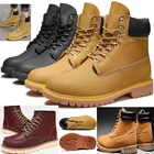 Ботинки мужские супер теплые высококачественные зимние кожаные ботинки для отдыха Нескользящие ботинки мужские ретро кроссовки на шнуровке Повседневная обувь
