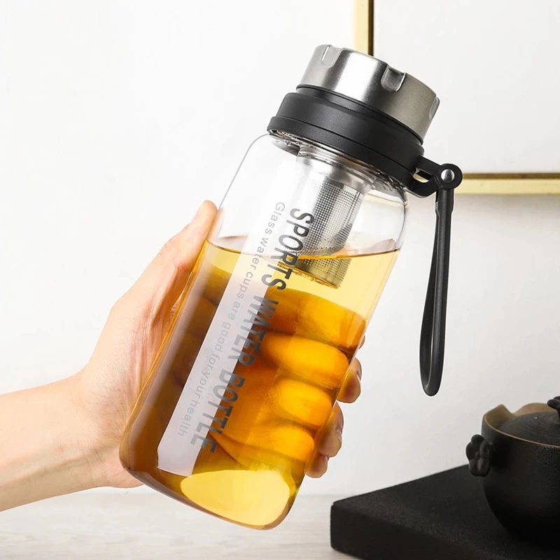 Новые спортивные бутылки для воды заполняющие чай стеклянная бутылка на