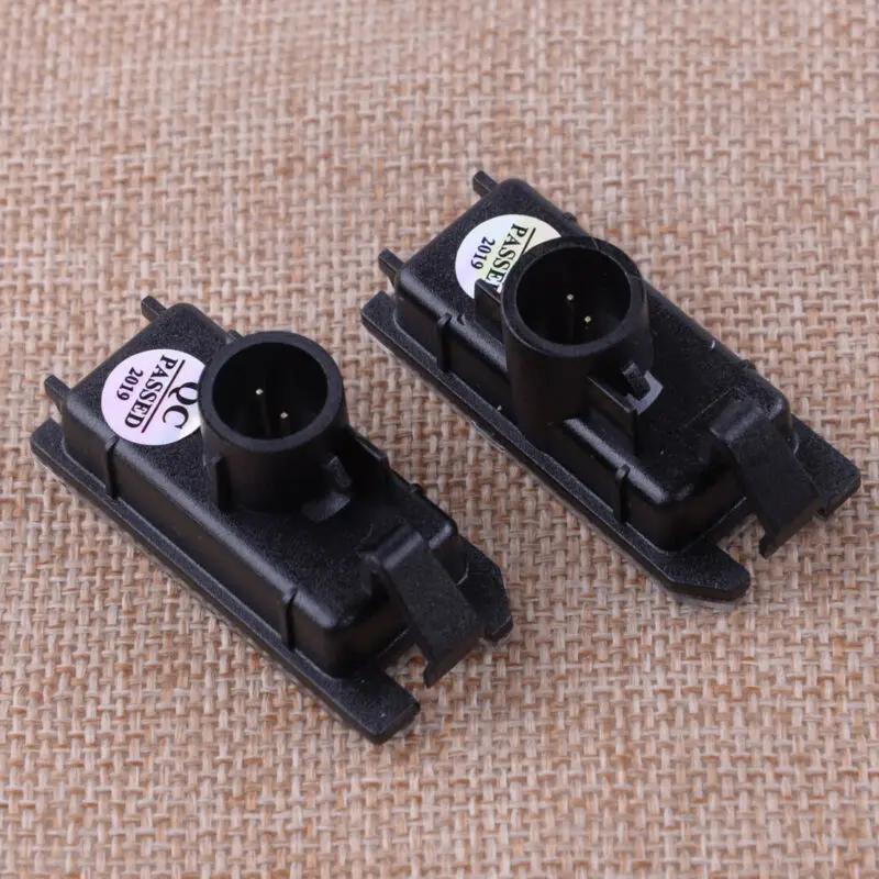 1 Pair Car LED Rear Number License Plate Light Front Transparent Lens Tail Signal Lamp Safe Driving For Fiat 500 500C | Автомобили и