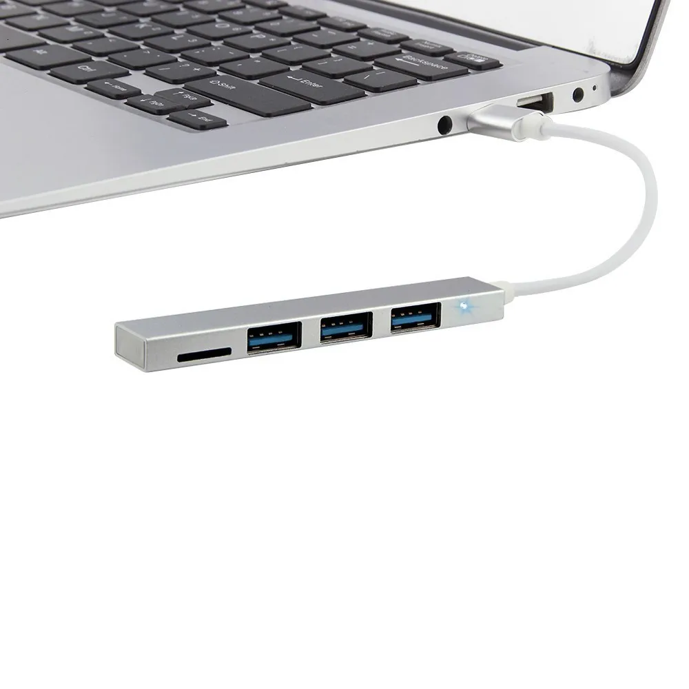 Концентратор CHYI 4 в 1 USB 3 0 TF кард-ридер для интерфейса Type-C высокоскоростные порта s