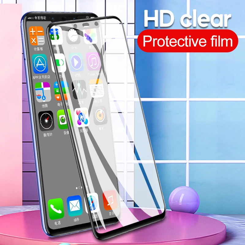 Ультратонкая Защитная пленка для экрана из закаленного стекла huawei Honor 8X 6C Pro Y5 6 2017