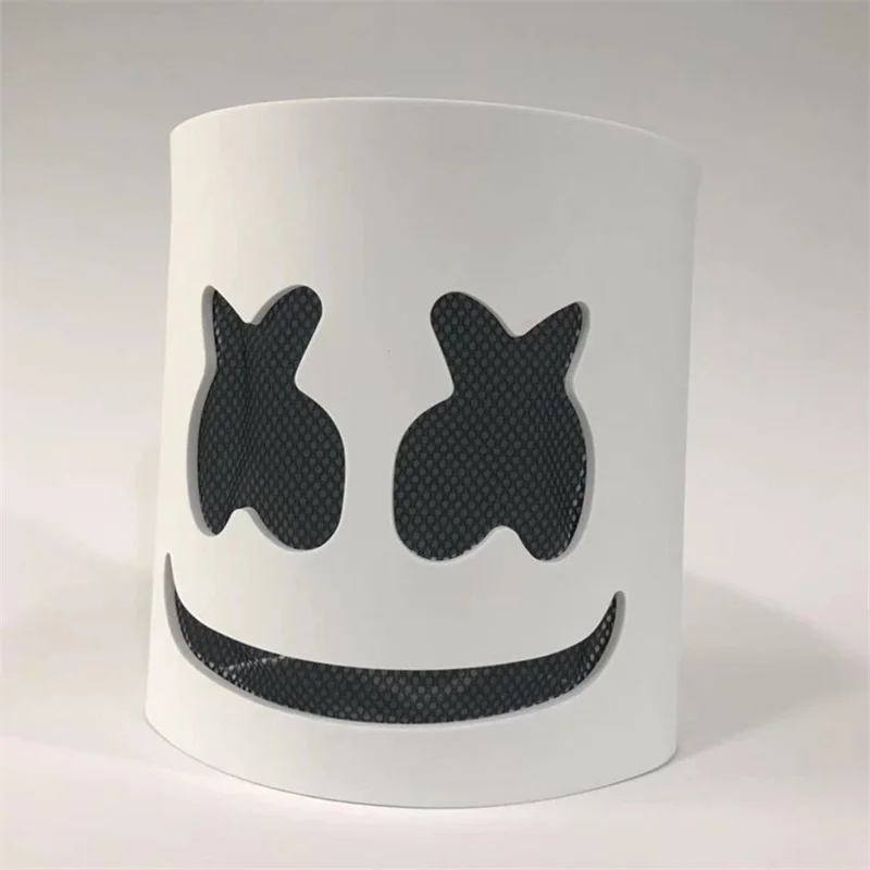 Cosplay Хэллоуин Marshmallow DJ головной убор marshmello электрическая слойная маска для