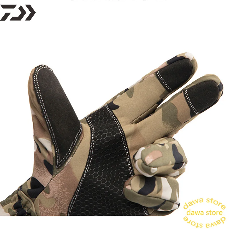 Толстые теплые зимние мужские перчатки с открытыми пальцами для рыбалки и игры в