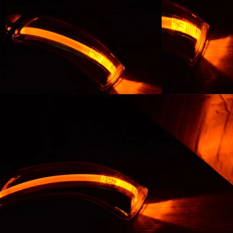 CAPQX 2 шт. боковая Зеркало заднего вида светодиодный мерцающий светильник