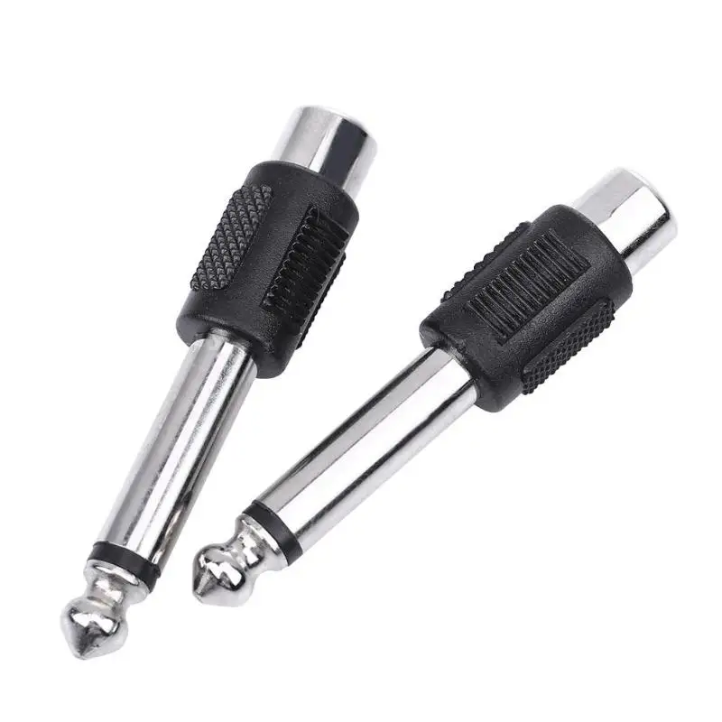 4 шт. разъем усилителя для наушников RCA/AV Мама до 6 35 мм 1/4 дюйма папа моно