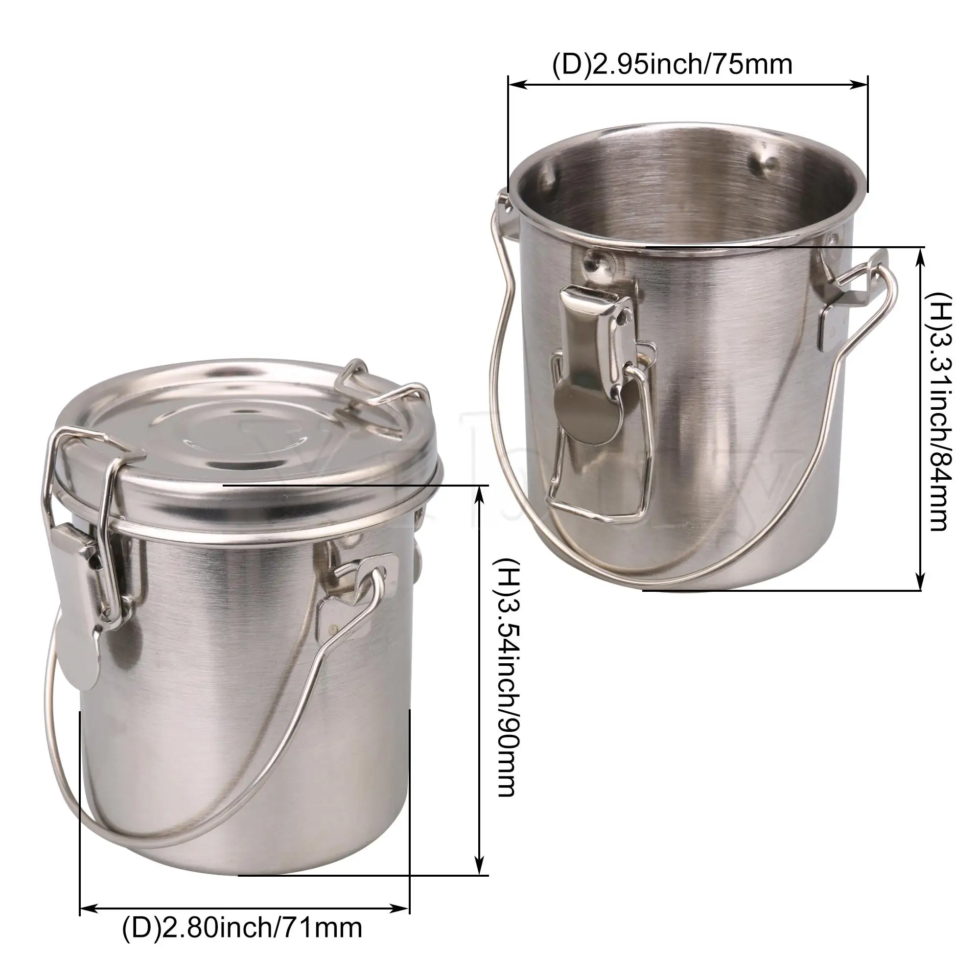 

Oil Painting Portable Pen Washing Bucket for Brush Cleaning 8.5x9cm