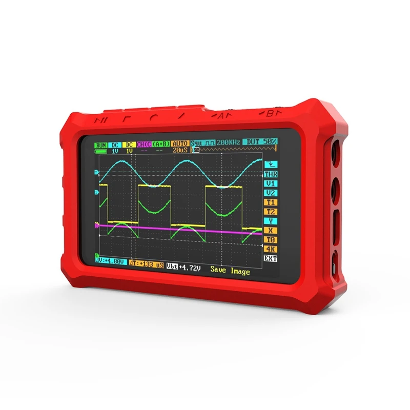 Резиновый защитный чехол для Ds213 Dso213 Ds203 Dso230 осциллограф (красный) | Инструменты