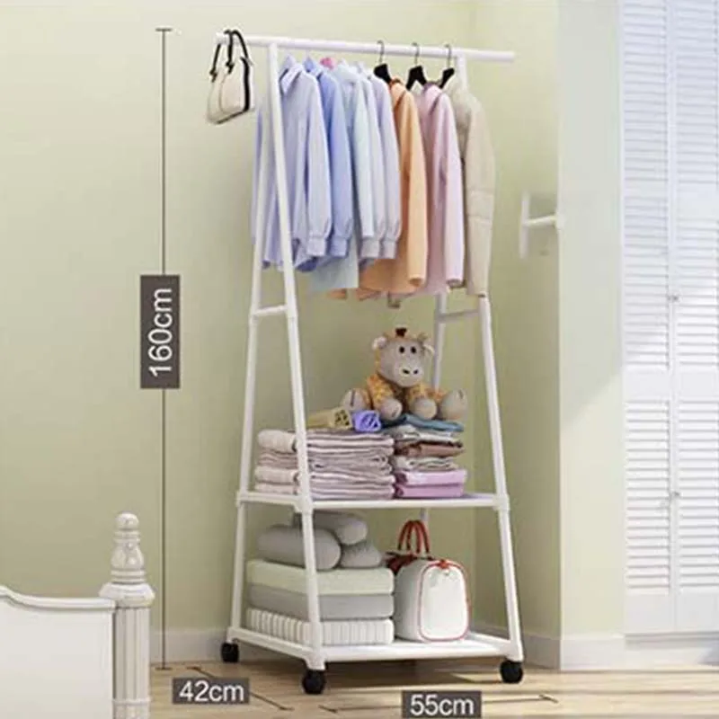 Простая сборная вешалка для одежды из нержавеющей стали спальни стойка шляпы