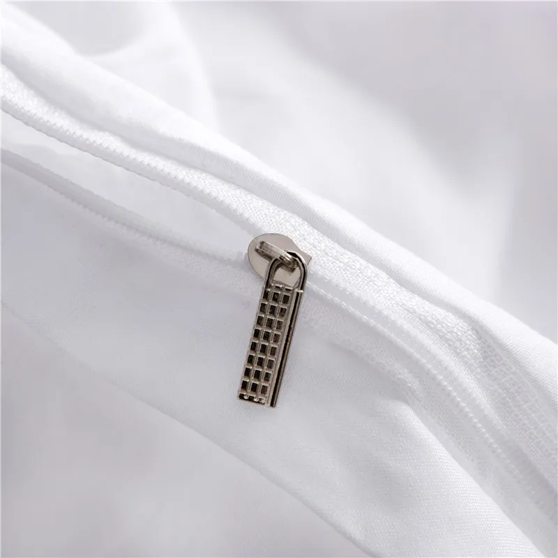 

White Duvet Cover Set Pinch Pleat 2/3pcs Twin/Queen/King Size Bedclothes Bedding Sets Luxury Home Hotel Use