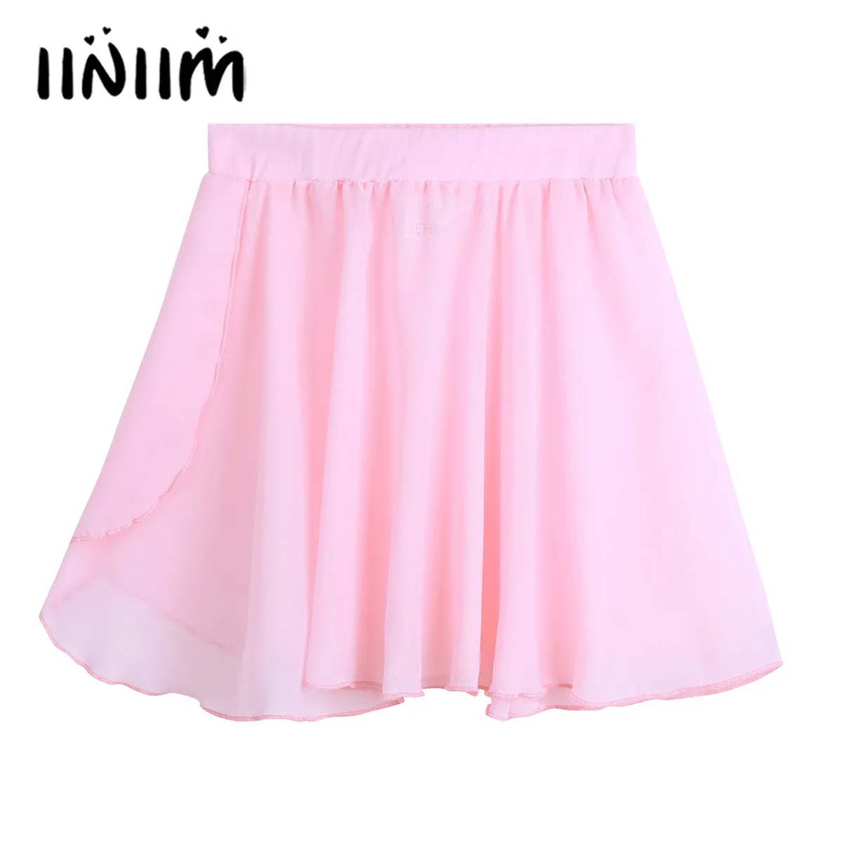 

Kids Girls Ballerina Dance Class Skirt Basic Classic Chiffon Mini Pull-On Wrap Skirt SZ 3-8 Performance Dance Costume