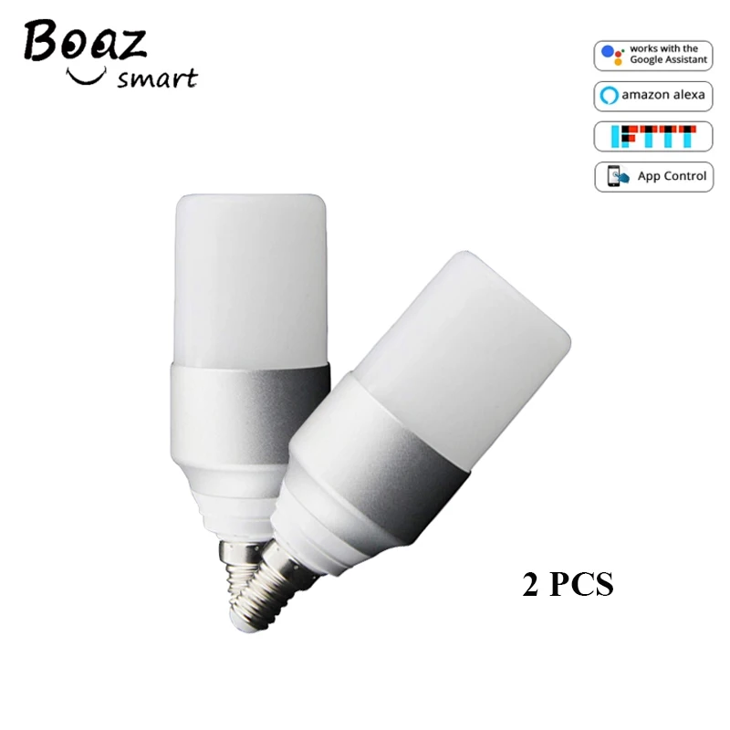 Умная Светодиодная лампа Boaz E14 с поддержкой Wi Fi и голосовым