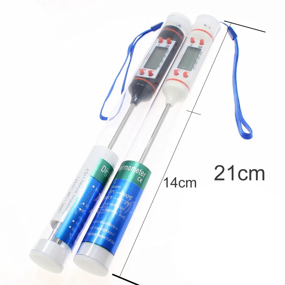 

1 Pcs Electronic Digital Foods Thermometer For Cake Candy Fry BBQ Food Meat Temperature Household Thermometers with Long Probe