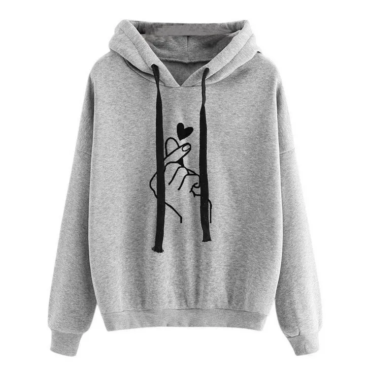 Streetwear Hoodies Women Long Sleeve Hooded Sweetshirt Women Hoodies Casual Letter Pink Hoodie Pullover