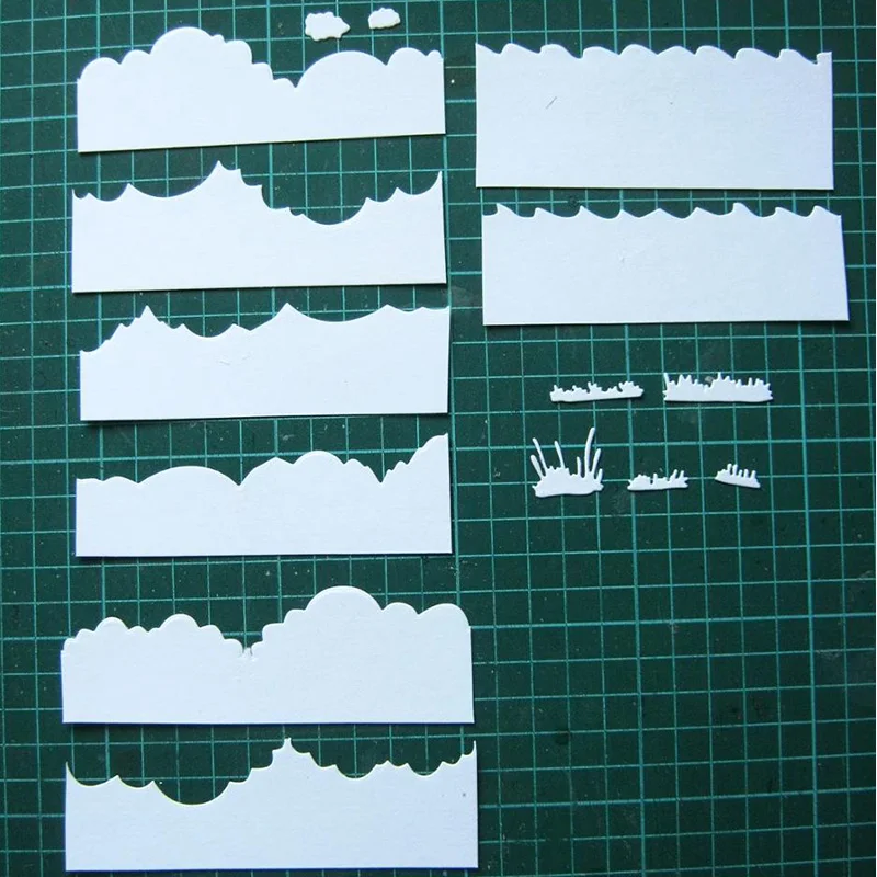 

Grass Cloud border metal Cutting Dies Scrapbooking craft Dies cuts thin paper emboss knife card make punch stencil