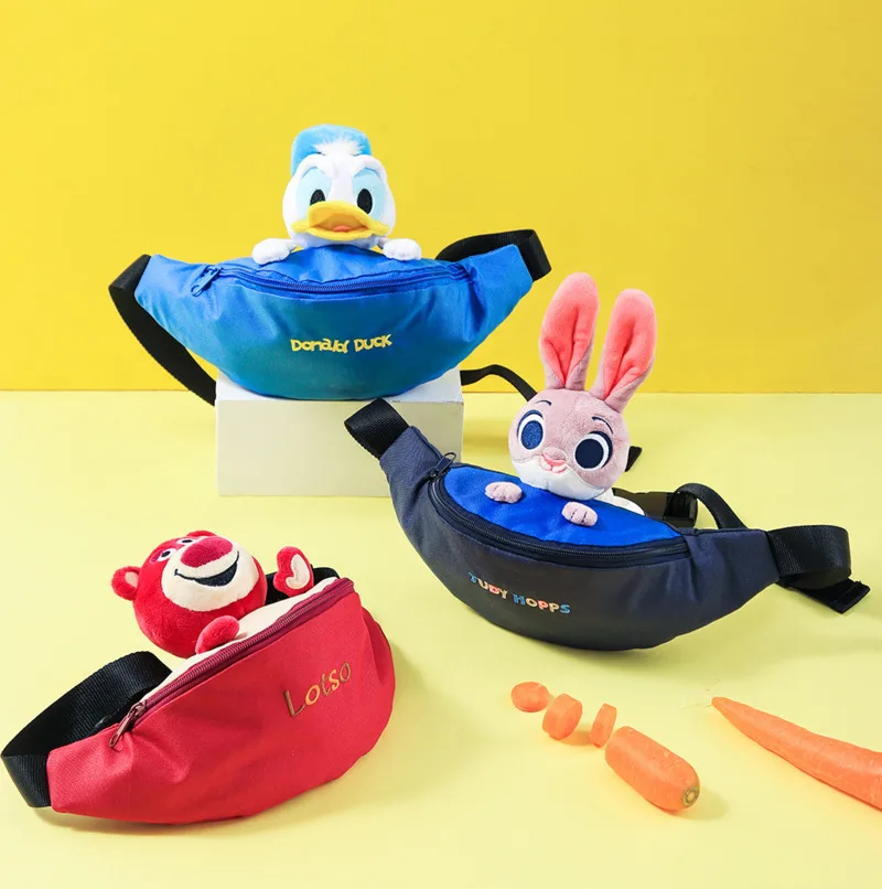 

Disney Cartoon Donald Duck Lotso Judy Kids Small Bag Zootopia Toy Story Mickey Bags Mini Shoulder Bags Kids Gifts