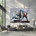 Абстрактная Настенная картина испанская коррида, красочный постер с быком и принты, настенная Картина на холсте для украшения комнаты