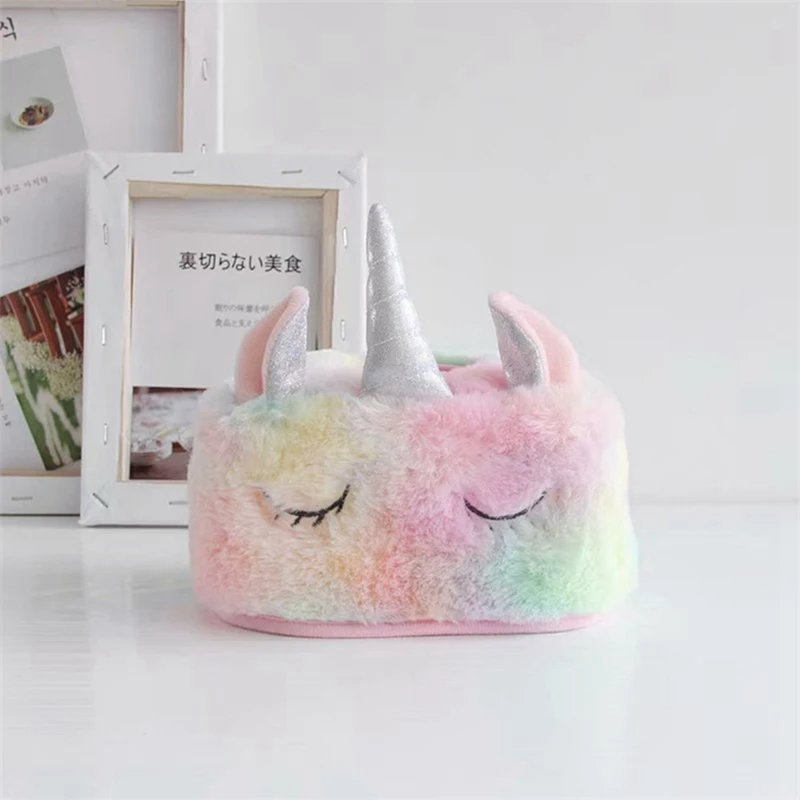 

Creative Cute Plush Unicorn Tissue Box Car Napkins Paper Box Kawaii Birthday Xmas Gift Kids Girl Favorite Home Decoration Tool