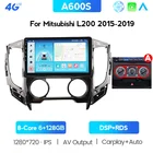 Автомобильный мультимедийный видеоплеер Carplay, плеер на Android, 6 ГБ ОЗУ, 128 Гб ПЗУ, с GPS Навигатором, Wi-Fi, DSP, RDS, для Mitsubishi Triton L200, типоразмер 2 Din, 2015-2019
