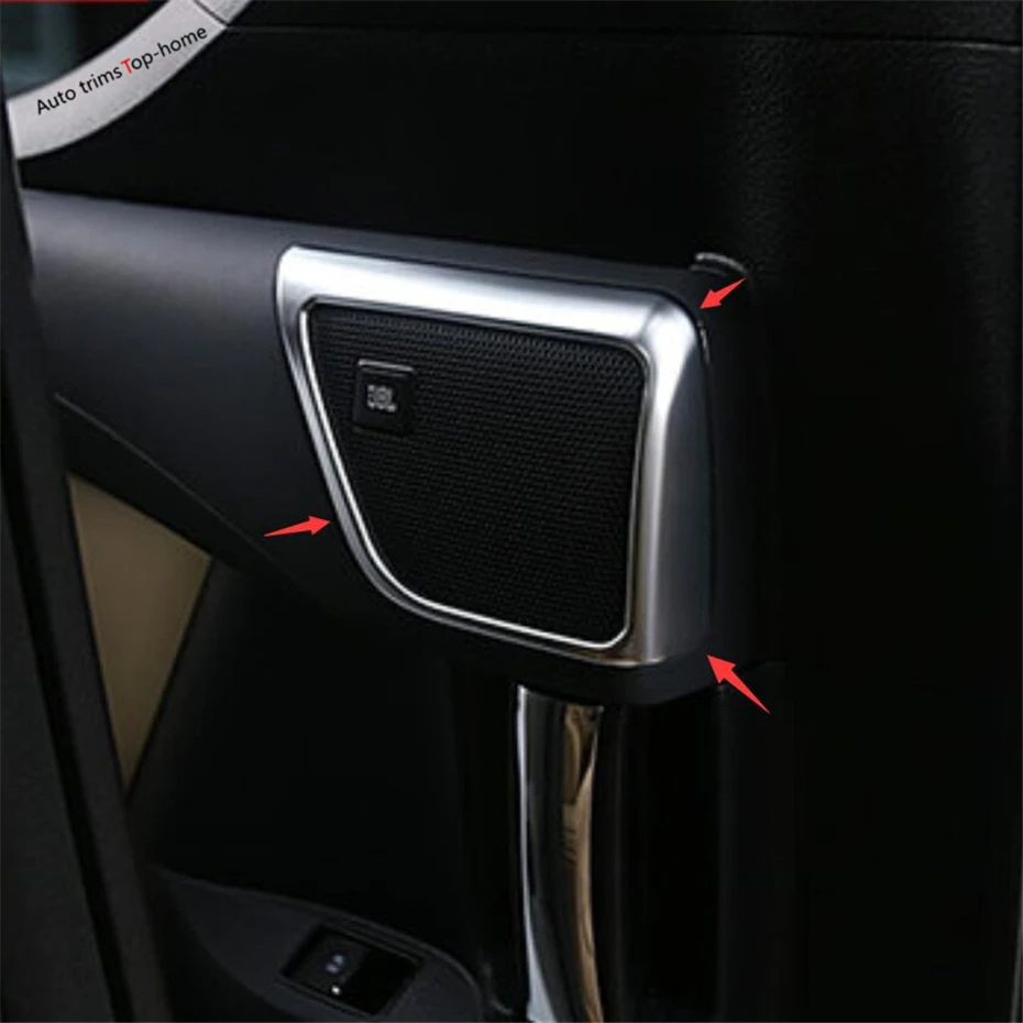 Yimaautoпланки задняя дверь аудио стерео колонка крышка отделка Подходит для Toyota Alphard/Vellfire AH30- молдинги для интерьера