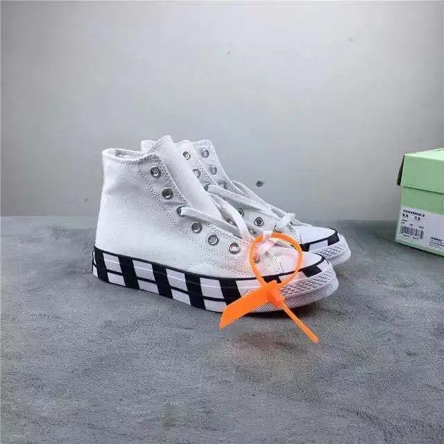 

Classic OW Play 1970s Lovers Black White Skateboarding Shoes Outdoor Sport Zapatos De Mujers Big Size Men Fashion Cdg Sneakers