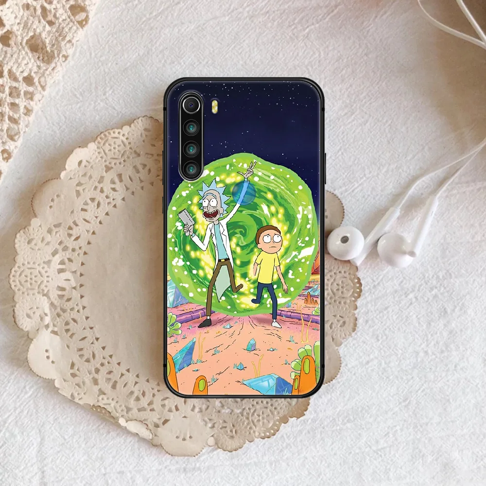 

Animation Rick Or Morty Phone Case For XIAOMI Redmi Note 5 7 8 T 9 6A 7A 8A 9S K 20 30 Pro black Cell Silicone Etui Pretty