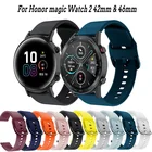 Силиконовый ремешок для Honor Magic Watch 2, 42 мм, 46 мм, сменный ремешок для спортивных смарт-часов Huawei GT GT2