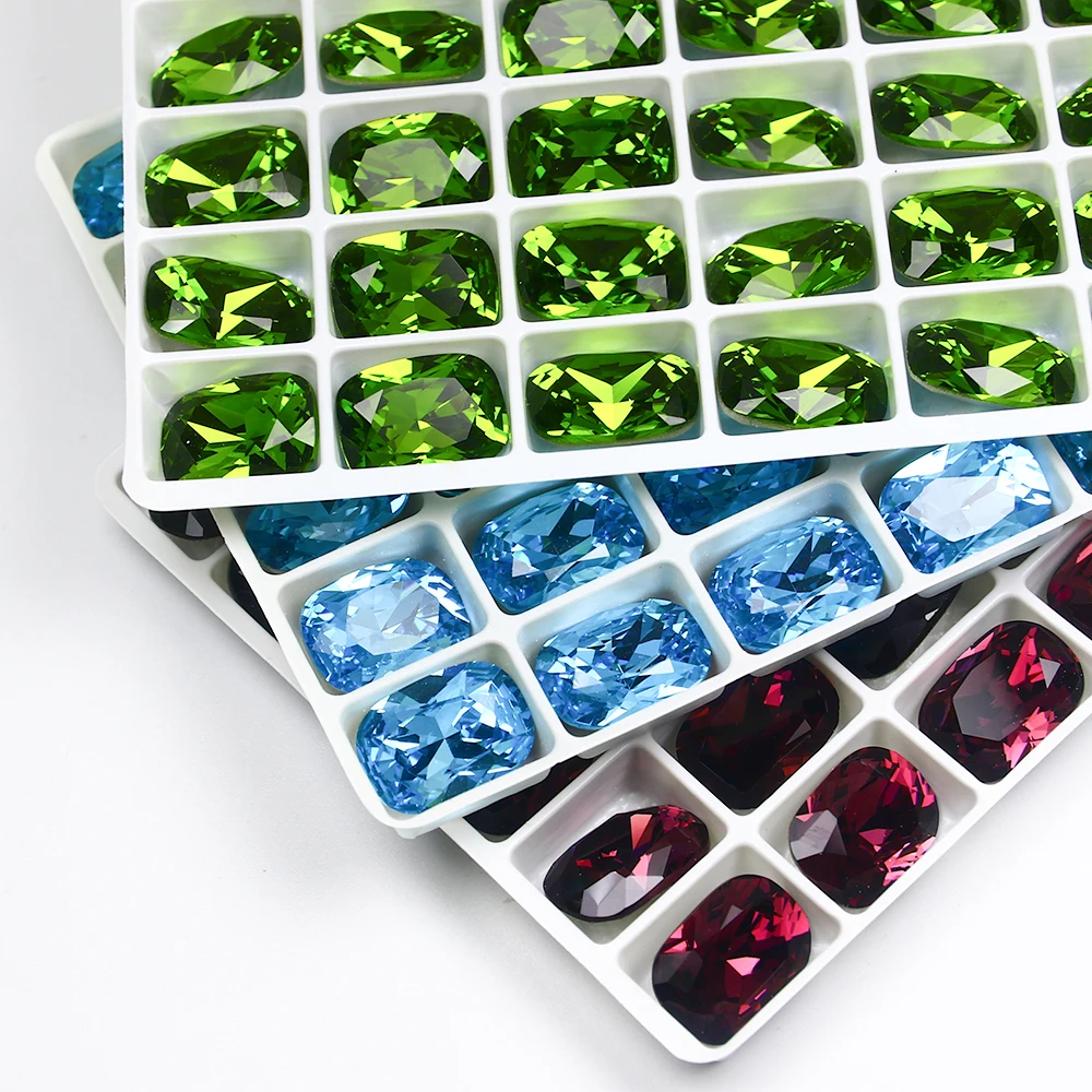 

Quality Oval Crystal Rhinestone Big Pointback Glass Stone For Jewelry Making Shoes Bag DIY Crafts For Needlework And Handicrafts