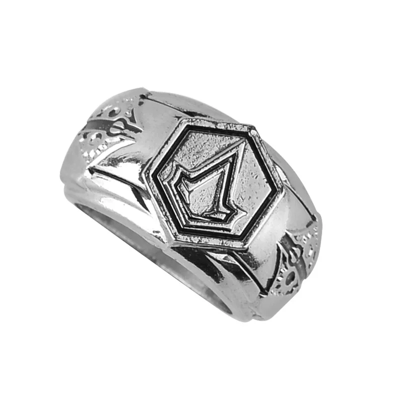 Assassin game кольцо Creed мужское древнее серебряное из сплава Европа и США аниме