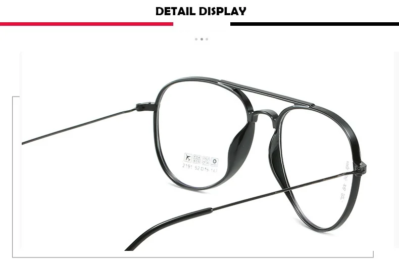 Zerosun Aviation Eyeglasses Frame Men Women Oversized Glasses Man Women's Eyeglass Spectacles for Myopia Diopter Prescription