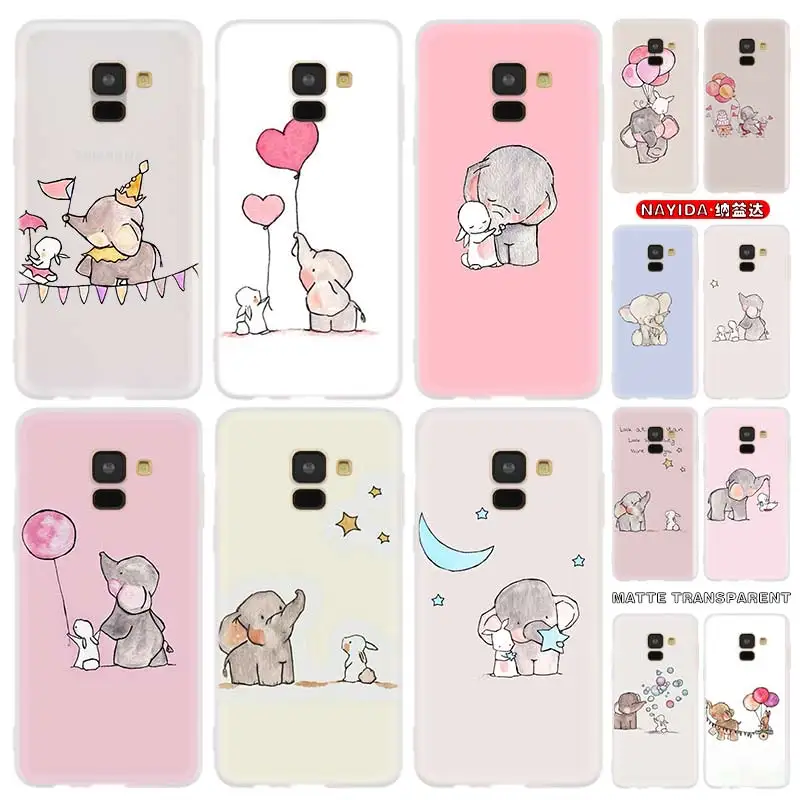 

Чехол для телефона Samsung Galaxy J6 J8 J5 J7 J4 Plus 2018 2016 2017 EU Prime Pro CORE Cover Star Cute Elephant And Rabbit